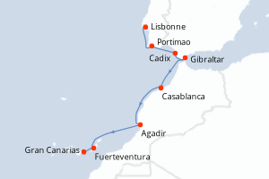 Itinéraire : Europe du Nord & Atlantique NE