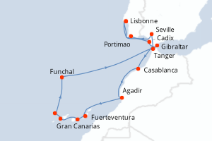 Itinéraire : Europe du Nord & Atlantique NE