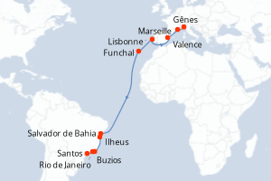 Itinéraire : Amérique du Sud