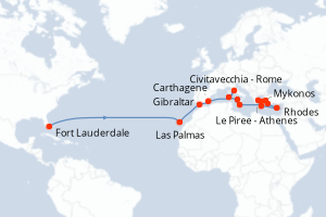 Itinéraire : Méditerranée & mers adjacentes