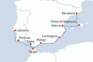 Itinéraire : Méditerranée & mers adjacentes