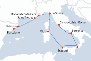 Itinéraire : Méditerranée & mers adjacentes