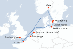 Itinéraire : Europe du Nord & Atlantique NE
