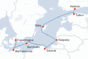 Itinéraire : Europe du Nord & Atlantique NE