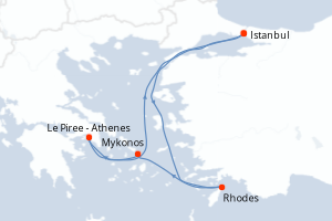 Itinéraire : Méditerranée & mers adjacentes