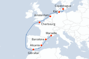 Itinéraire : Méditerranée & mers adjacentes