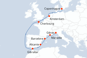 Itinéraire : Méditerranée & mers adjacentes