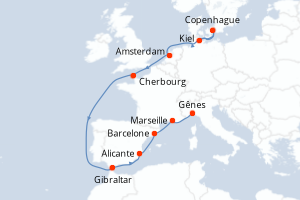 Itinéraire : Méditerranée & mers adjacentes