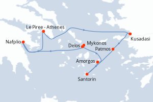 Itinéraire : Méditerranée & mers adjacentes