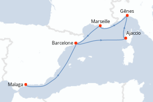 Itinéraire : Méditerranée & mers adjacentes