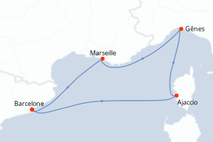 Itinéraire : Méditerranée & mers adjacentes