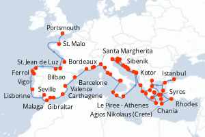 Itinéraire : Méditerranée & mers adjacentes