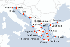 Itinéraire : Méditerranée & mers adjacentes