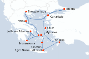 Itinéraire : Méditerranée & mers adjacentes