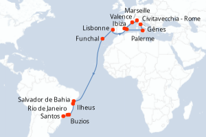 Itinéraire : Amérique du Sud