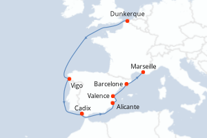 Itinéraire : Méditerranée & mers adjacentes