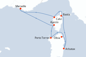 Itinéraire : Méditerranée & mers adjacentes