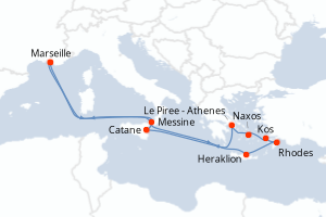 Itinéraire : Méditerranée & mers adjacentes