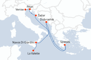 Itinéraire : Méditerranée & mers adjacentes