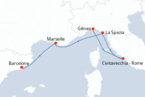 Itinéraire : Méditerranée occidentale