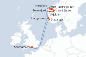 Itinéraire : Europe du Nord & Atlantique NE