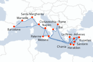 Itinéraire : Méditerranée & mers adjacentes