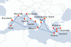 Itinéraire : Méditerranée & mers adjacentes