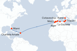 Itinéraire : Méditerranée & mers adjacentes