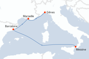 Itinéraire : Méditerranée & mers adjacentes