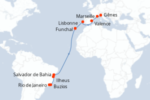 Itinéraire : Amérique du Sud