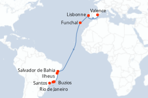 Itinéraire : Amérique du Sud