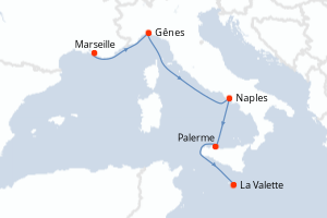 Itinéraire : Méditerranée & mers adjacentes