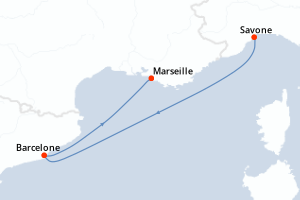 Itinéraire : Méditerranée & mers adjacentes