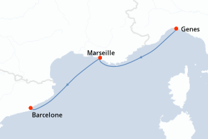 Itinéraire : Méditerranée & mers adjacentes