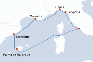 Itinéraire : Méditerranée & mers adjacentes