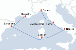 Itinéraire : Méditerranée & mers adjacentes