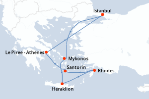 Itinéraire : Méditerranée & mers adjacentes