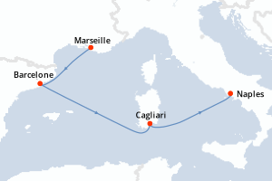 Itinéraire : Méditerranée & mers adjacentes