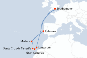 Itinéraire : Europe du Nord & Atlantique NE