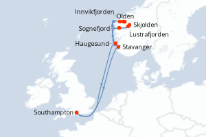 Itinéraire : Europe du Nord & Atlantique NE