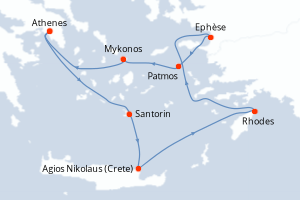 Itinéraire : Méditerranée & mers adjacentes