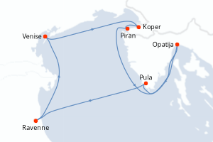 Itinéraire : Méditerranée & mers adjacentes