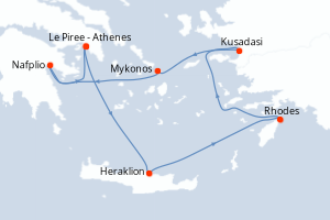 Itinéraire : Méditerranée & mers adjacentes