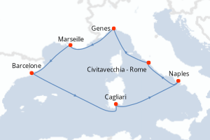 Itinéraire : Méditerranée & mers adjacentes