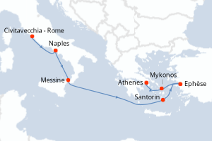 Itinéraire : Méditerranée & mers adjacentes