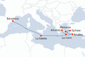 Itinéraire : Méditerranée & mers adjacentes