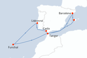 Itinéraire : Méditerranée & mers adjacentes
