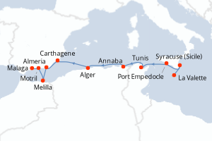 Itinéraire : Méditerranée & mers adjacentes