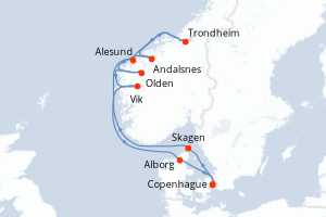 Itinéraire : Europe du Nord & Atlantique NE