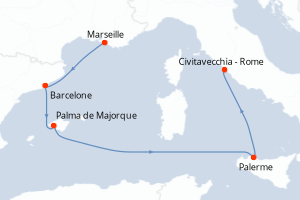 Itinéraire : Méditerranée & mers adjacentes